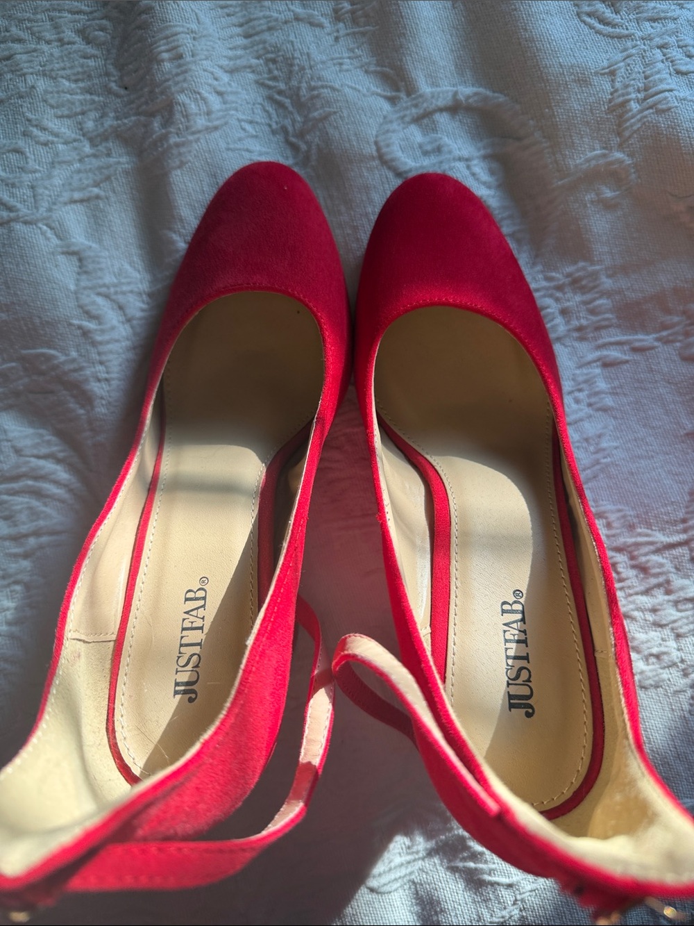 JustFab Women's Hot Pink Pointed Toe Pumps